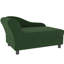 Canapé-lit pour animaux de compagnie avec rangement, avec coussin moelleux, vert