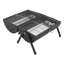 Ensemble de barbecue au charbon 3 en 1 - comprend des filets de barbecue et une poêle à frire, portatif pour barbecue, camping, patio avec cendrier amovible pour un nettoyage facile-122081853
