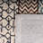 Capri Hand Tufted Wool/Cotton Southwestern Rug in Ivory/Charcoal-1241545769