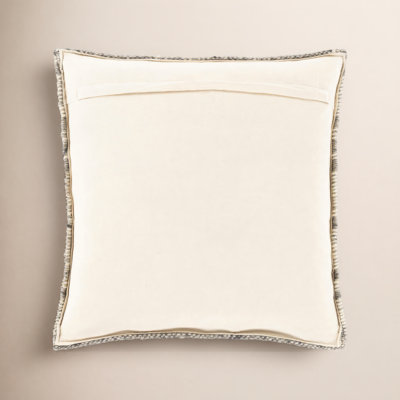 Reni Geometric Wool Blend Reversible Throw Pillow