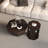 Octagonal Log Color  Rubber Wood Set Of Two Coffee Table, Coffee Table, Living Room Bedroom(Set Of Two Pieces)-886652435