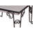 Manvel Rectangular Iron Coffee Table Tray, 18x15x11