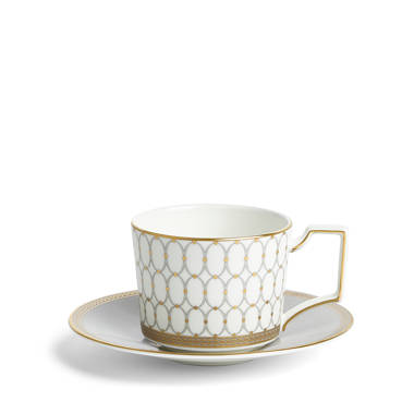 Wedgwood ARRIS Accent Espresso Cup and Saucer (Set of 4)