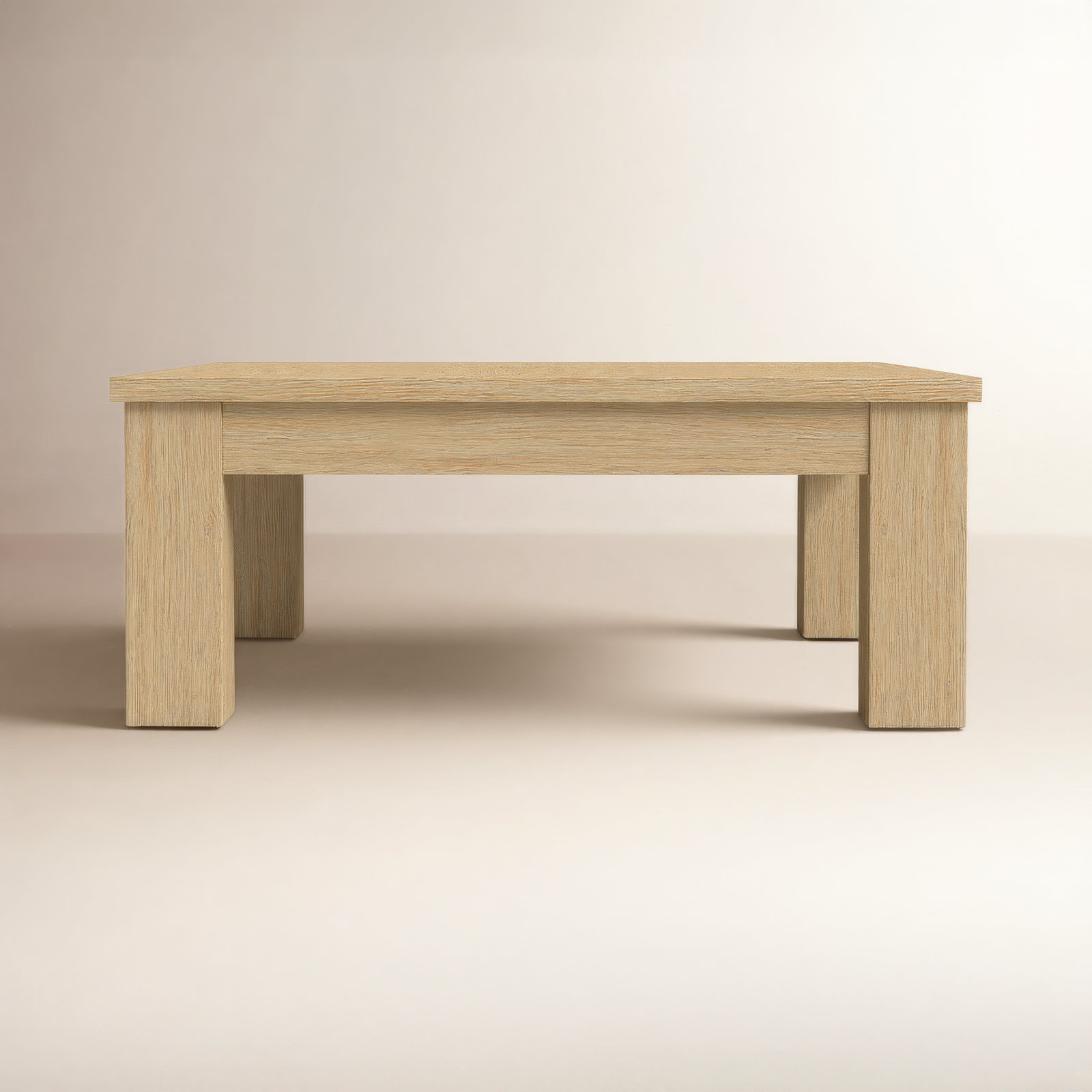Dutton 42" Oak Coffee Table, Natural Oak