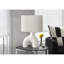 Lighting, h 25 po, lampe de table, céramique, abat-jour ivoire / crème, contemporain, moderne-950878690