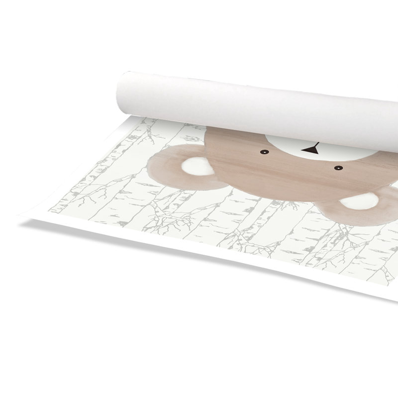 Impression sur papier Woodland Friends, H 36 po x l 36 po x P 1 po