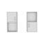 Armoire à pharmacie murale avec rangement ouvert et fermé 2 pièces Oba-157388326