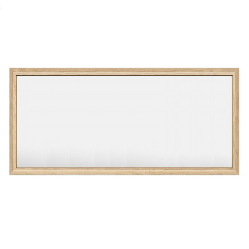 Miroir mural Amara, 50 po x 30 po, Bois jaune clair