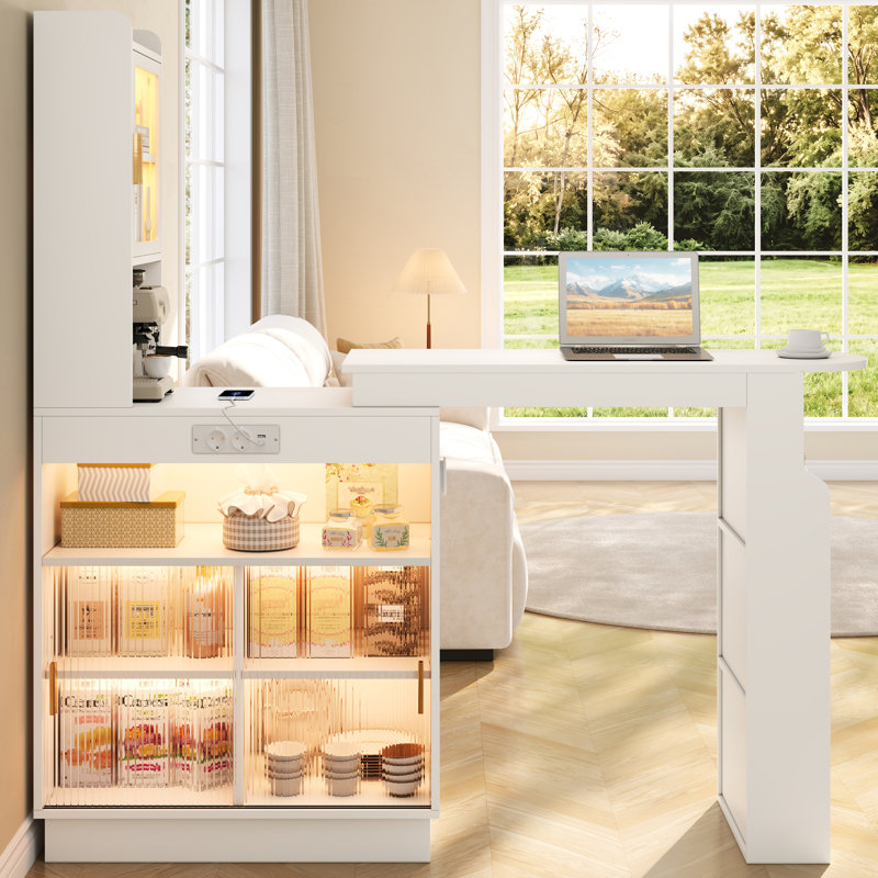 Bar Cabinet, White