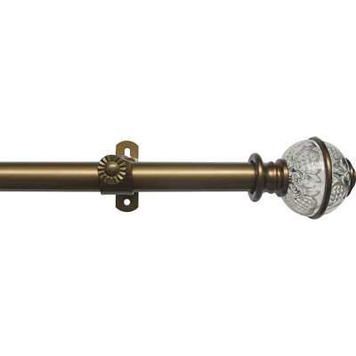 Elmsford Adjustable Single Curtain Rod