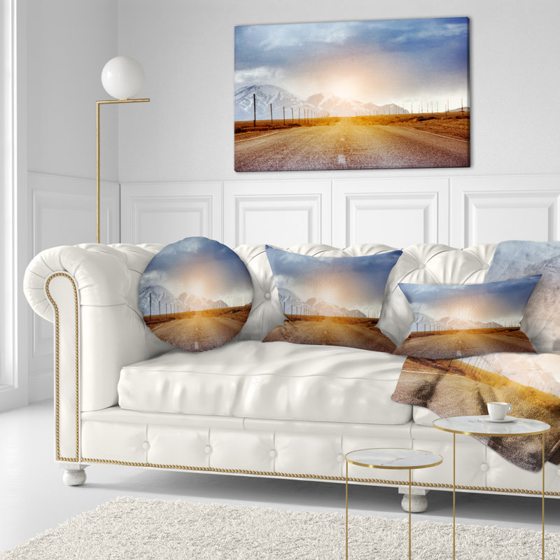 Coussin droit imprimé paysage droit