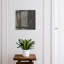 Decorative key box for wall, Opens to the left, 30x30x5, Black, The elegance of black and the depth of structure, 