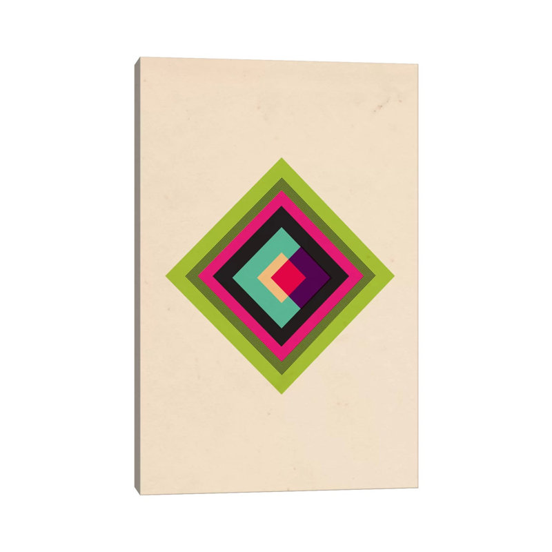Diamond Color Composition (After Kandinsky) 1 Piece Wrapped Canvas Wall Art, 66.04 cm H x 45.72 cm W x 1.91 cm D