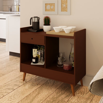 Boahaus Belfast Modern Coffee Bar With Drawer And 2 Open Shelves by Boahaus LLC