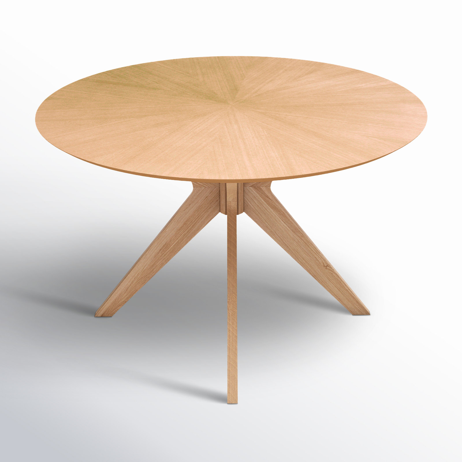 Jordan 4 - Person Dining Set, White, Walnut, Natural