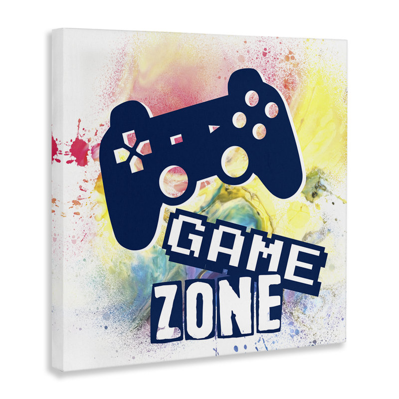 Zone de jeu sur toile Modern Splatter, design par Marcus Prime, H 30 po x l 30 po
