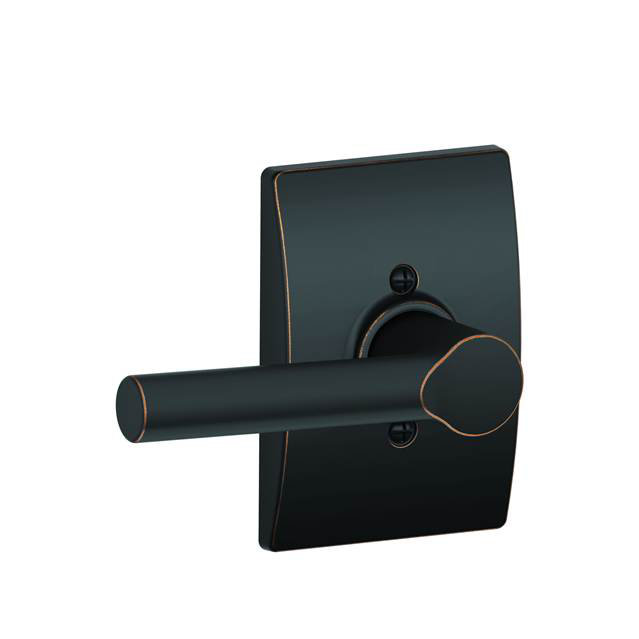 Broadway Single Cylinder Interior Lever Set (Exterior Portion Sold Separately), Aged Bronze
