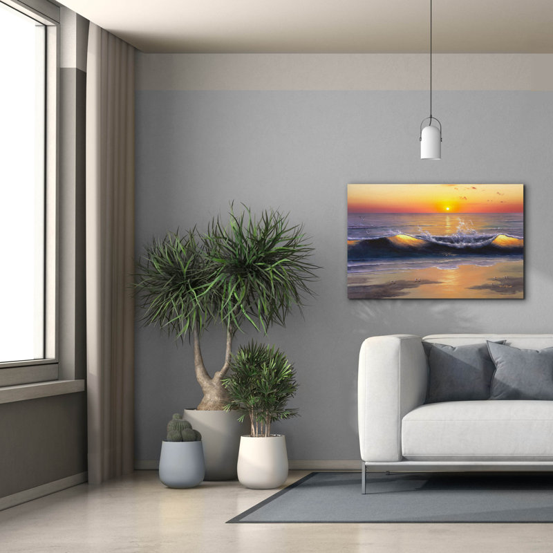 «Sunset Nights» par Diane Romanello, H 26 po x l 40 po x P 1,5 po