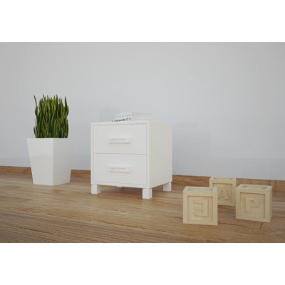 Wiese 2 Drawer Nightstand