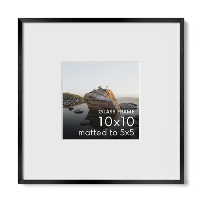 Cadre photo en métal avec verre