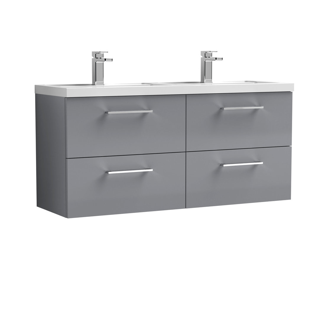 Arno 1205mm Wall Hung Single Vanity with Worktop