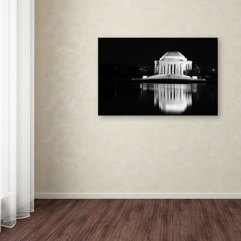 Jefferson Memorial Landscape Canvas Art in Gallery Quality
