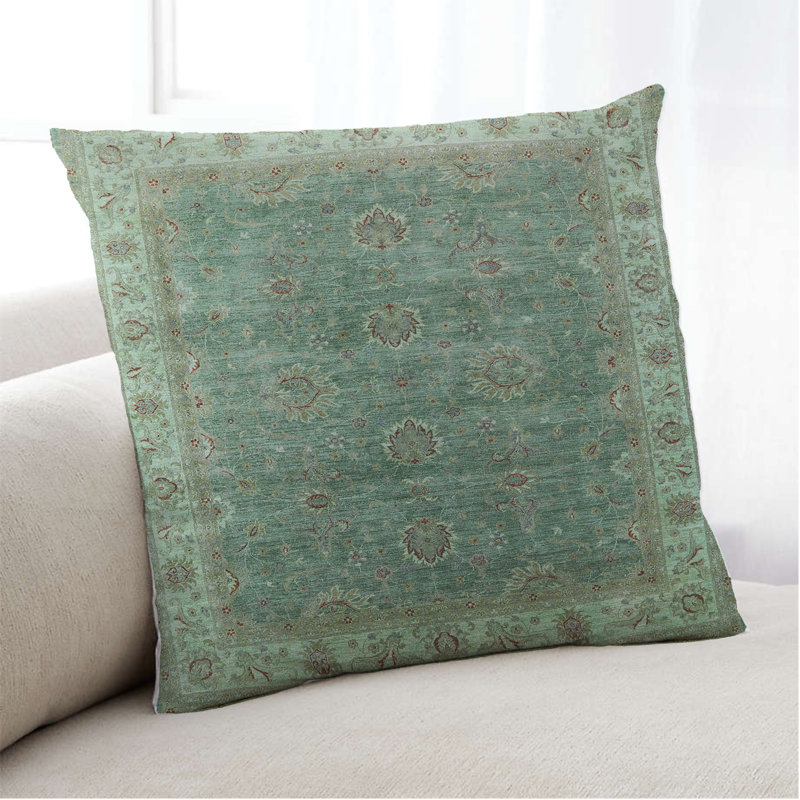 Damask Outdoor Throw Pillow
