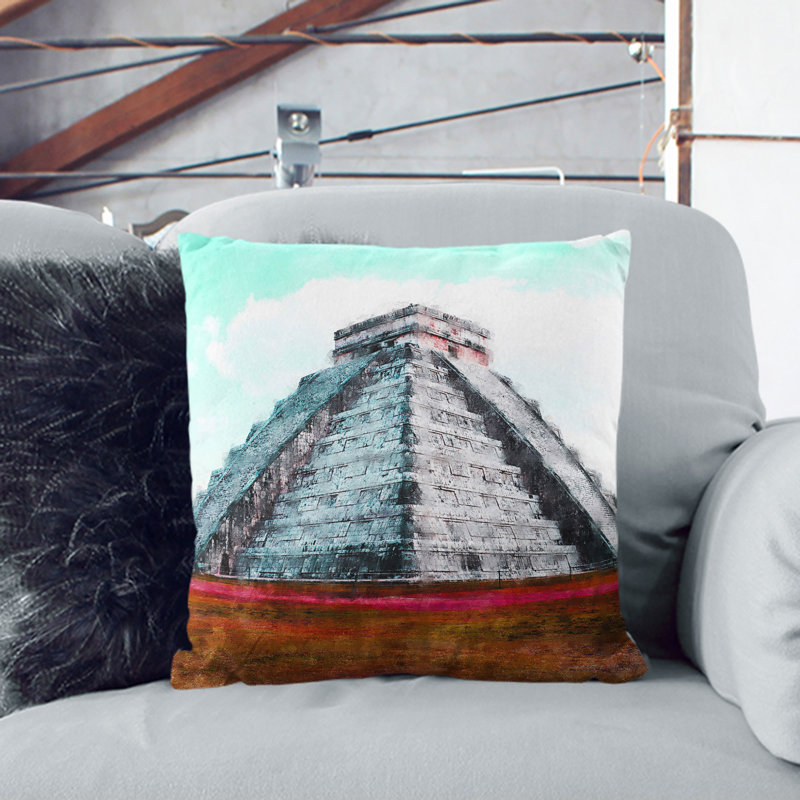 Square Cushion, 40cm H x 40cm W x 15cm D, Stone