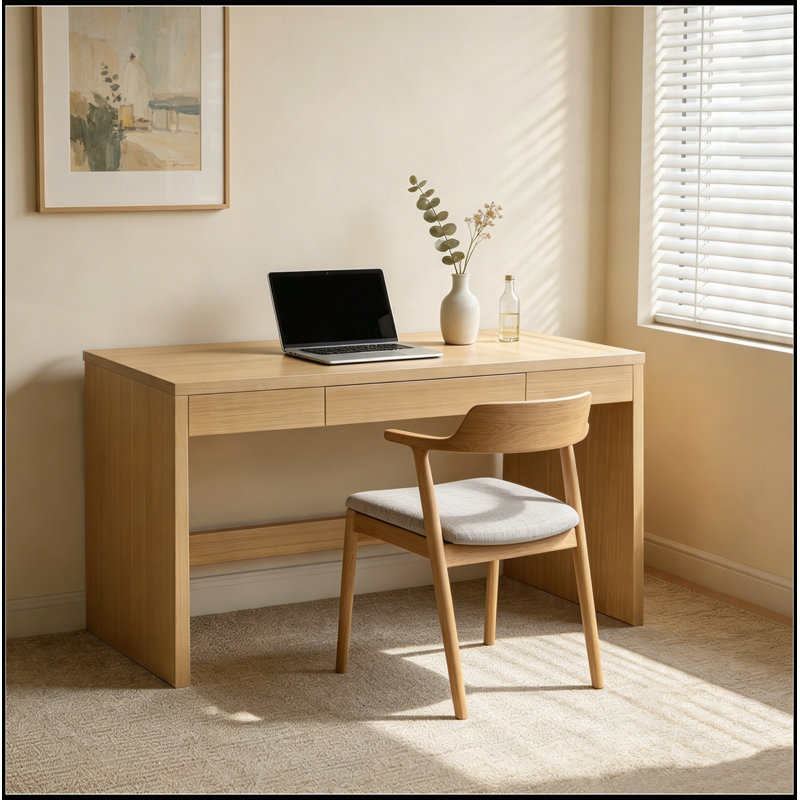 Bureau d'ordinateur 47 po Farmhouse avec tiroir pour bureau personnel et bureau