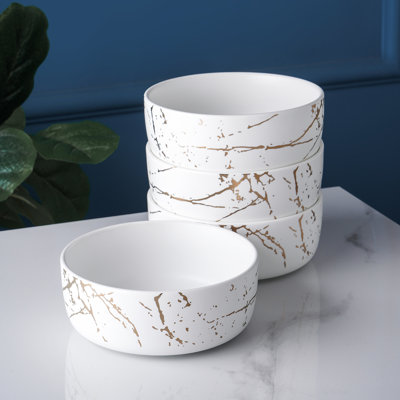 Stone Lain Zora 4-Piece Bowl Set Porcelain