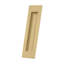 Deltana FP7178U19 Flush Pull, Rectangular, HD, 7" x 1-7/8" x 3/8", Solid Brass in Paint Black-761434812