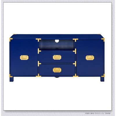 Console Campaign Entertainment Center - Bleu marine