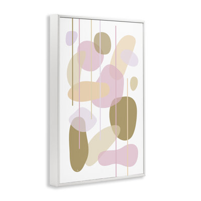 Oblong Opaque Shapes Framed Giclee Art by Martina Pavlova