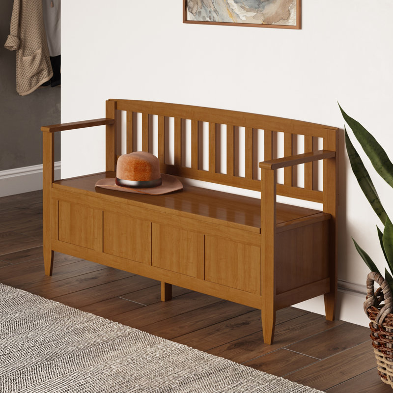 Banc de rangement pour hall d'entrée Brooklyn, Naturel