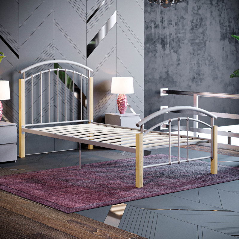 Kurtis Bed, Single (3'), Silver