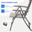 Ensemble de 2 chaises de patio pliantes