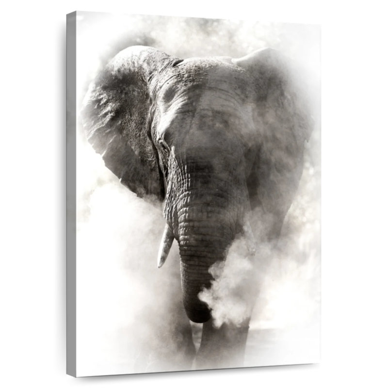 Brampt Dusty African Elephant, 24" H x 16" W
