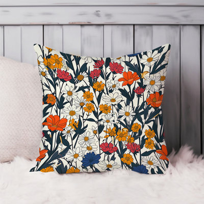 Floral Pillow Cover
