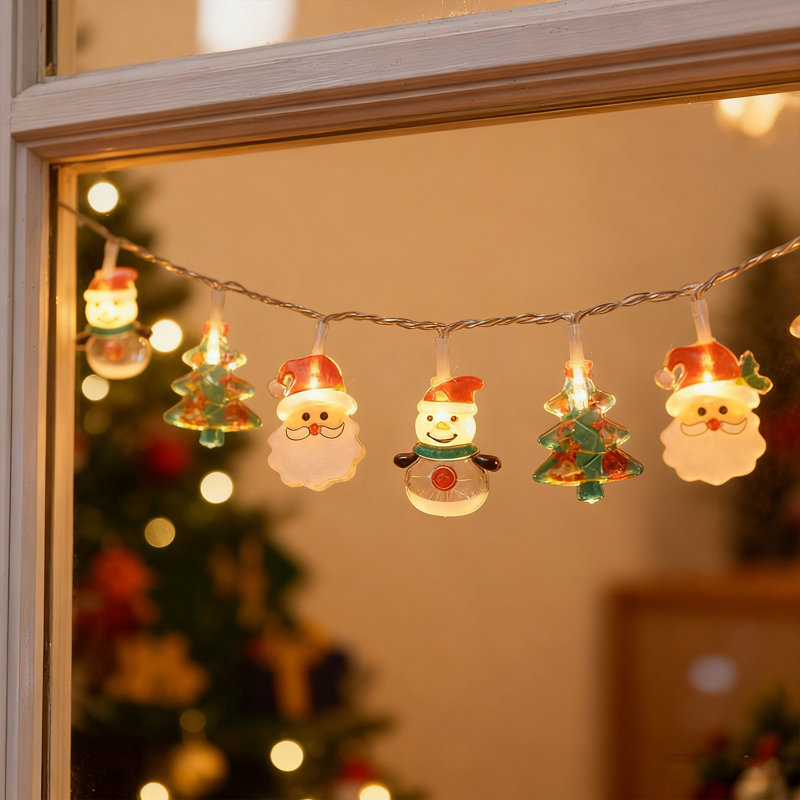 Christmas String Lights - 5ft 10 LED Fairy Lights, Battery Operated for Indoor Outdoor Xmas Tree Party Wedding Home Decor