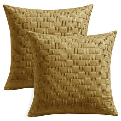 Aspire Homeware Embossed Square Velvet Cushion Covers