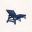 Chaise longue surdimensionnée en PEHD avec inclinaison à 5 positions, roues et porte-gobelet-29379478