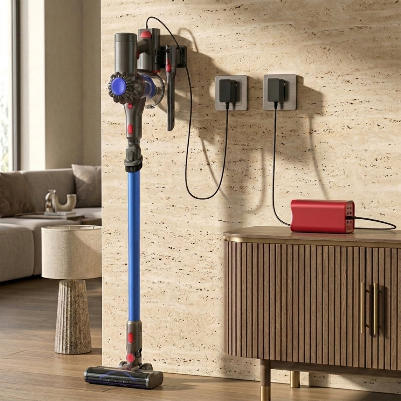 VACTechPro 35kPa Self-standing Cordless & 6-in-1 Stick Vacuum with Detachable Battery, Blue