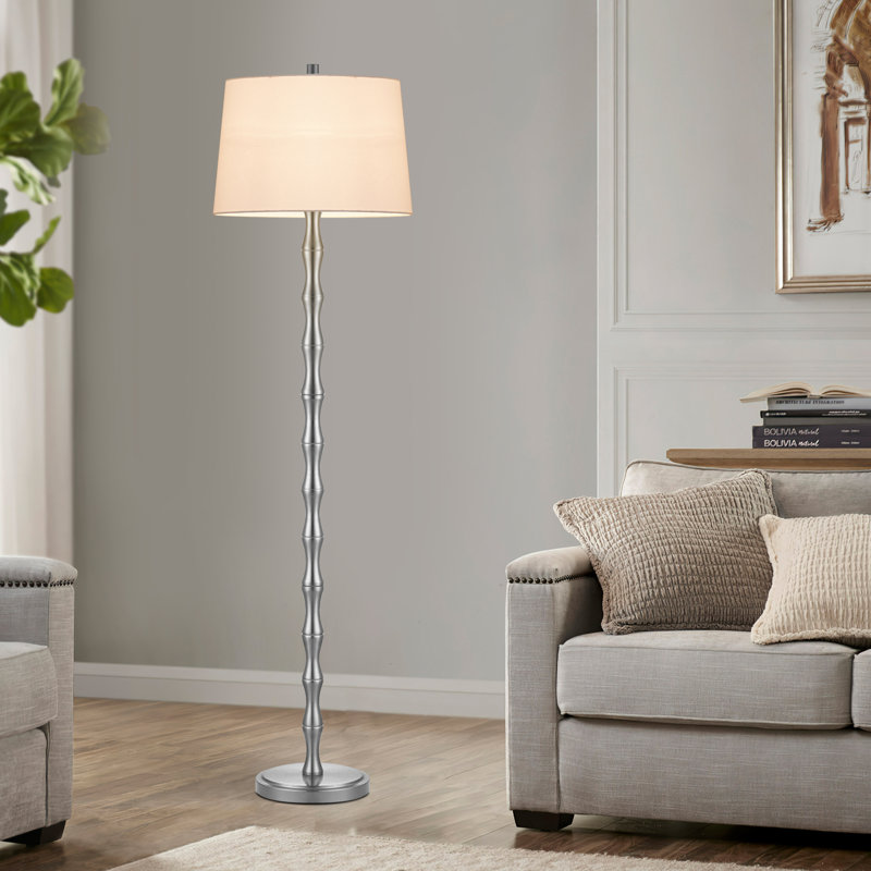 Hannover Traditional Standard Floor Lamp, Brushed Nickel