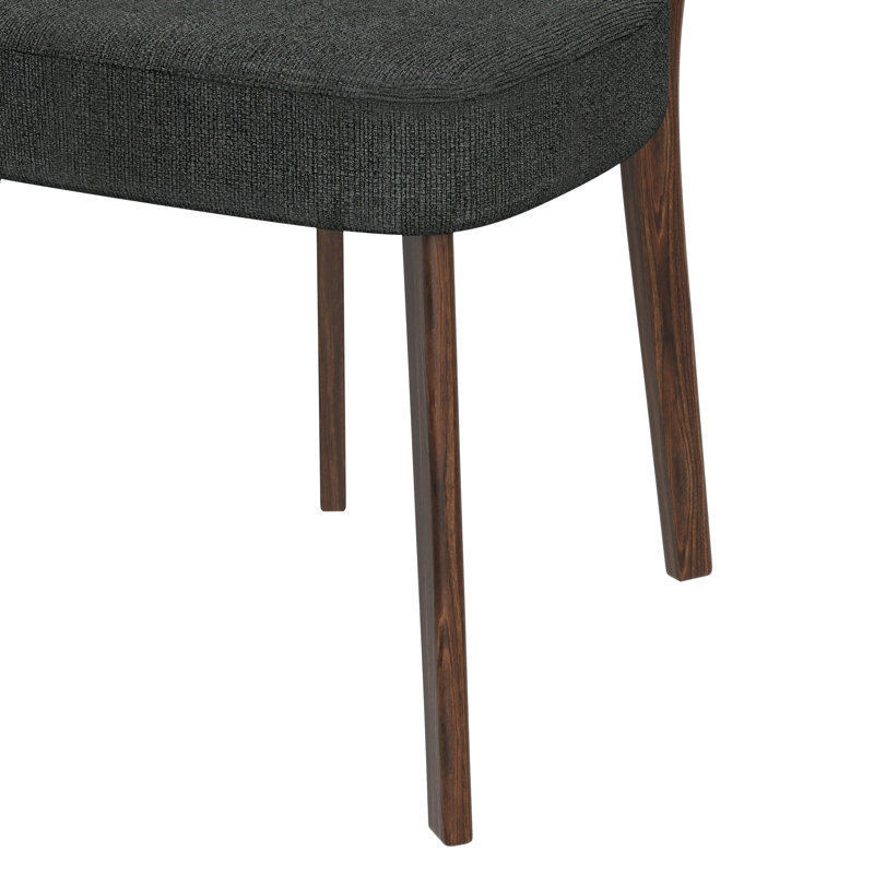 Chaise d'appoint rembourrée Halleneck, Gris anthracite