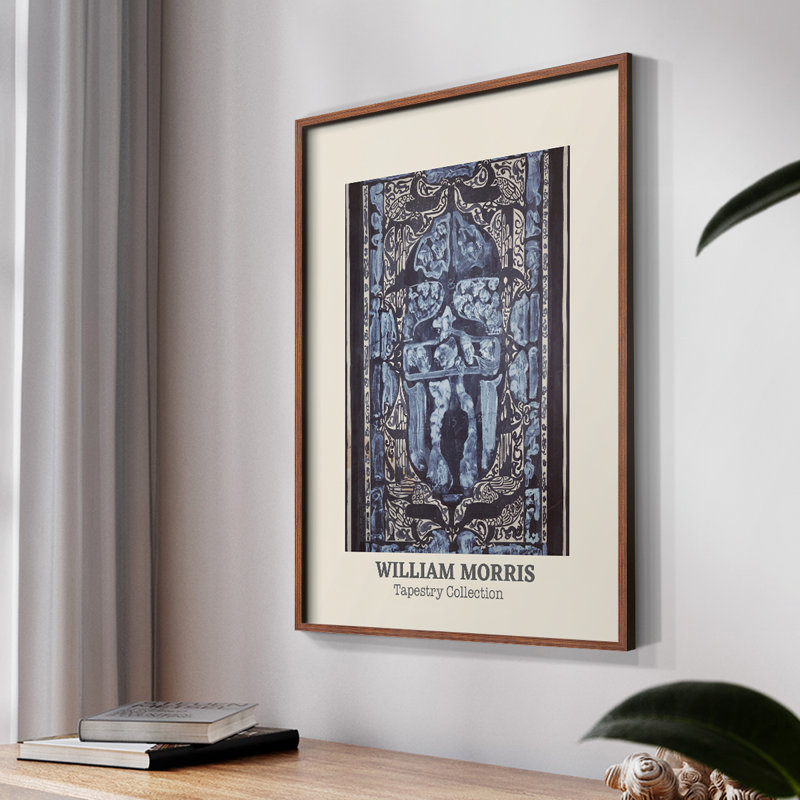 William Morris, reproduction encadrée CXCV, Naturel, H 14 po x l 11 po