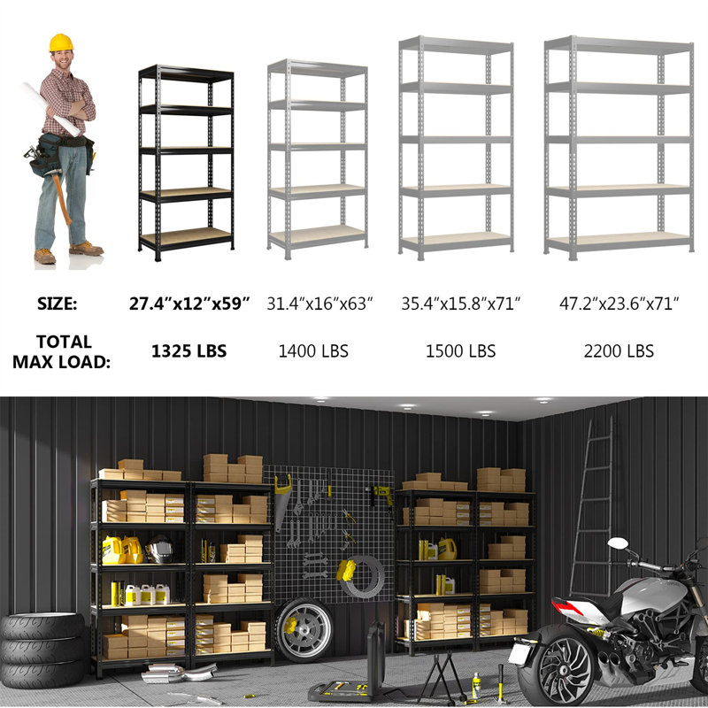 27.99 " W Wall Mounted Shelving Unit