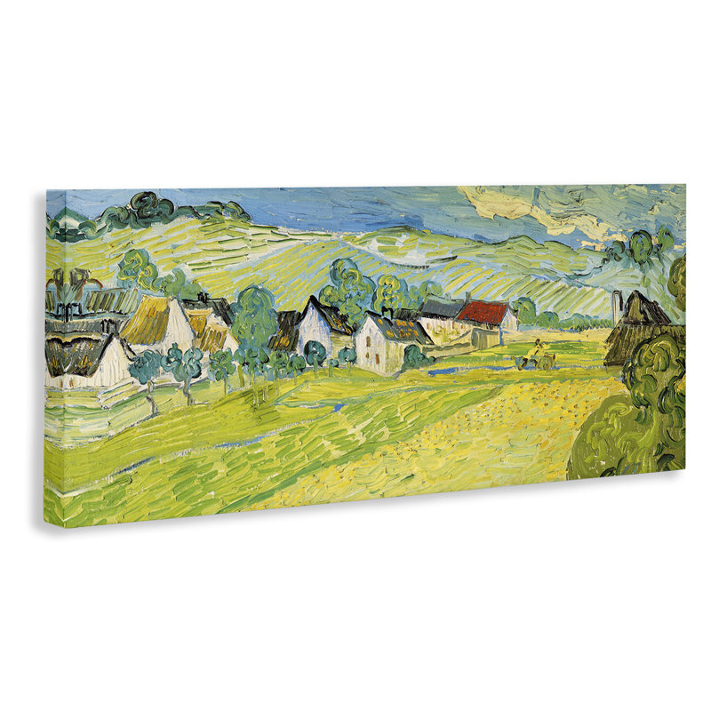 «Classic Van Gogh Sunny View», peinture Vue Ensoleille par Vincent Van Gogh - impression d'art graphique, H 17 po x l 40 po