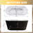 59" Acrylic Freestanding Bathtub, Stand Alone Soaking Tub, Acrylic, Toe-Tap Chrome Drain-128978738