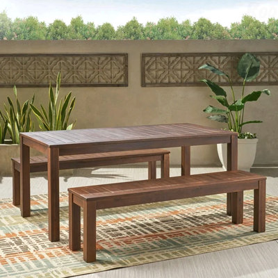 Ensemble de patio et banc d'extérieur