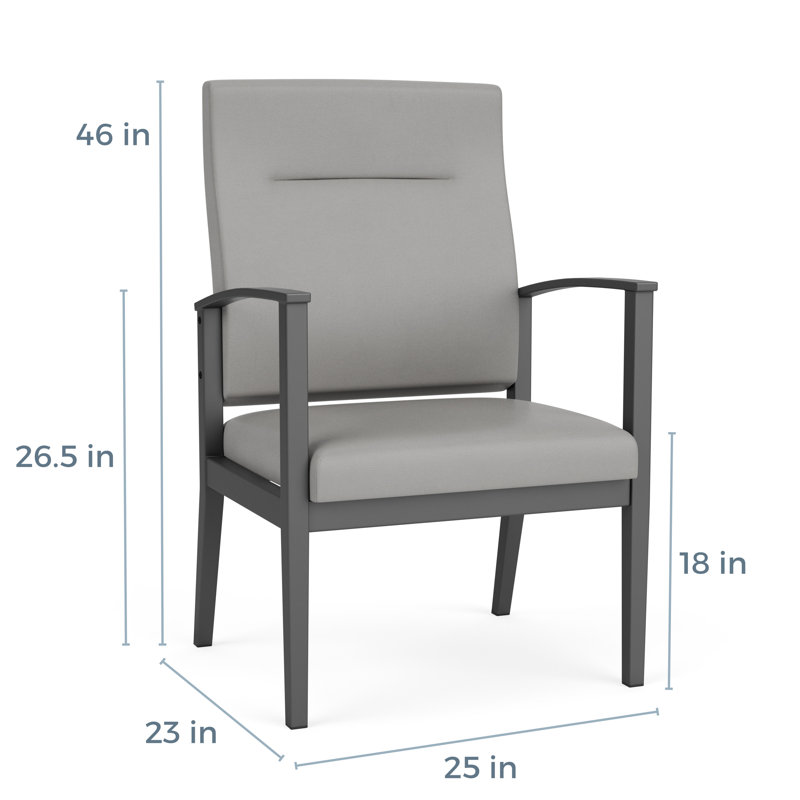 Fauteuil surdimensionné Amherst, Noir, Vinyle noir Patriot Plus